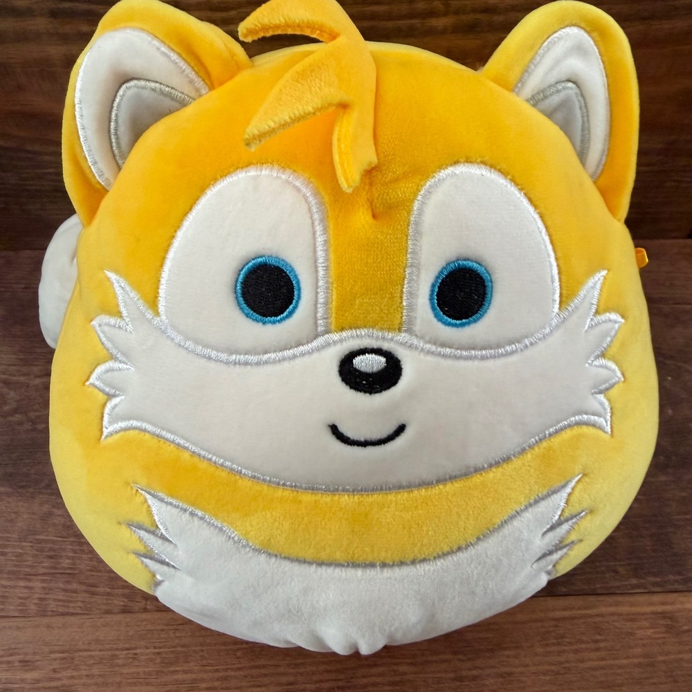Squishmallows Sonic the Hedgehog Tails Miles Prower Plush 8 Inch Yellow SEGA